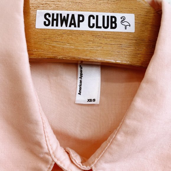 ⚡️3/$25 ⚡️AMERICAN APPAREL peach sleeveless shirt - Picture 3 of 3